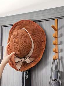 1pc/2pcs Multi-Function 5 Hooks Over The Door Hanger