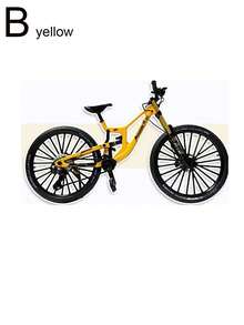 Upgraded Dual Shock Absorber Alloy Downhill Soft Tail Mountain Bike, Unisex Mountain Bike Model Ornament