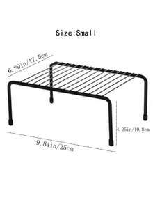 1pc Iron Storage Rack - Black - View 9