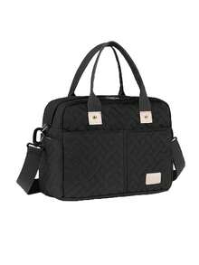 1 件手提斜挎妈咪包，便携式孕产妇和婴儿用品收纳袋，可挂在婴儿车上，高端孕妇包 - 彩色 - 查看 9