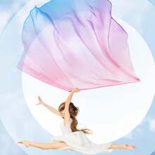 1 Cờ khiêu vũ nhiều màu, Cờ ca ngợi hình bán nguyệt, Đạo cụ biểu diễn của Nhà thờ Thiên chúa giáo, Đạo cụ lễ hội, Đạo cụ đệm sân khấu, Cờ cánh thiên thần - Nhiều màu - Xem 6