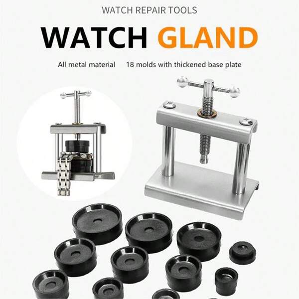 13pcs/Set Professional Watch Press Set Watch Back For CASE Closing Tool & Fitting Dies Watch Repairing Tool Die Kit For Watchmaker