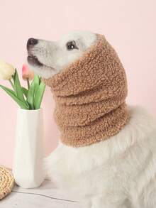 Cienka, pluszowa, ciepła czapka dla kotów i psów z poliestru, z elastycznym kapturem chroniącym uszy, odpowiednia do użytku w domu i na zewnątrz