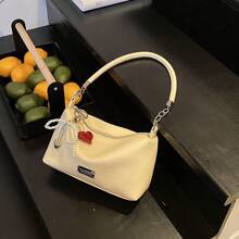 Women Shoulder Bags - 銀色+掛件 - 查看 5