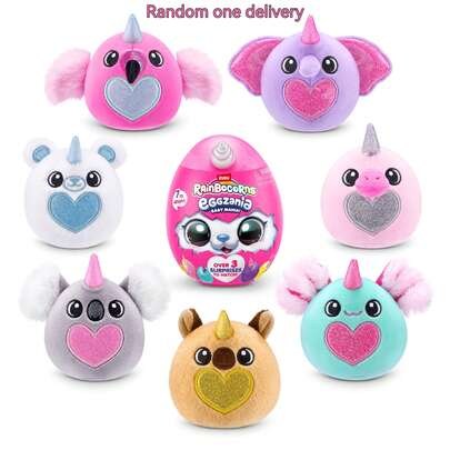 ZURU Rainbocorns Eggzania Baby Mania, Unboxing Kejutan Boneka Plush, Termasuk Mainan Hewan Lembut, Cocok Untuk Anak Perempuan (Model Acak)