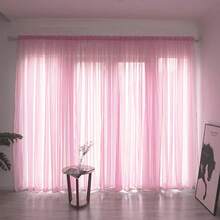 1 unidad de cortinas de tul modernas y elegantes para sala de estar, dormitorio, cocina, cortinas transparentes de hojas verdes para ventana, cortinas de tul - Gris 1p Estilo 3 - Ver 14
