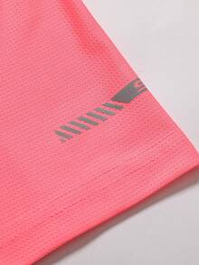 Women's Outdoor Short Sleeve Running Sports Lightweight Training Top T-Shirt - Hot Pink - View 5