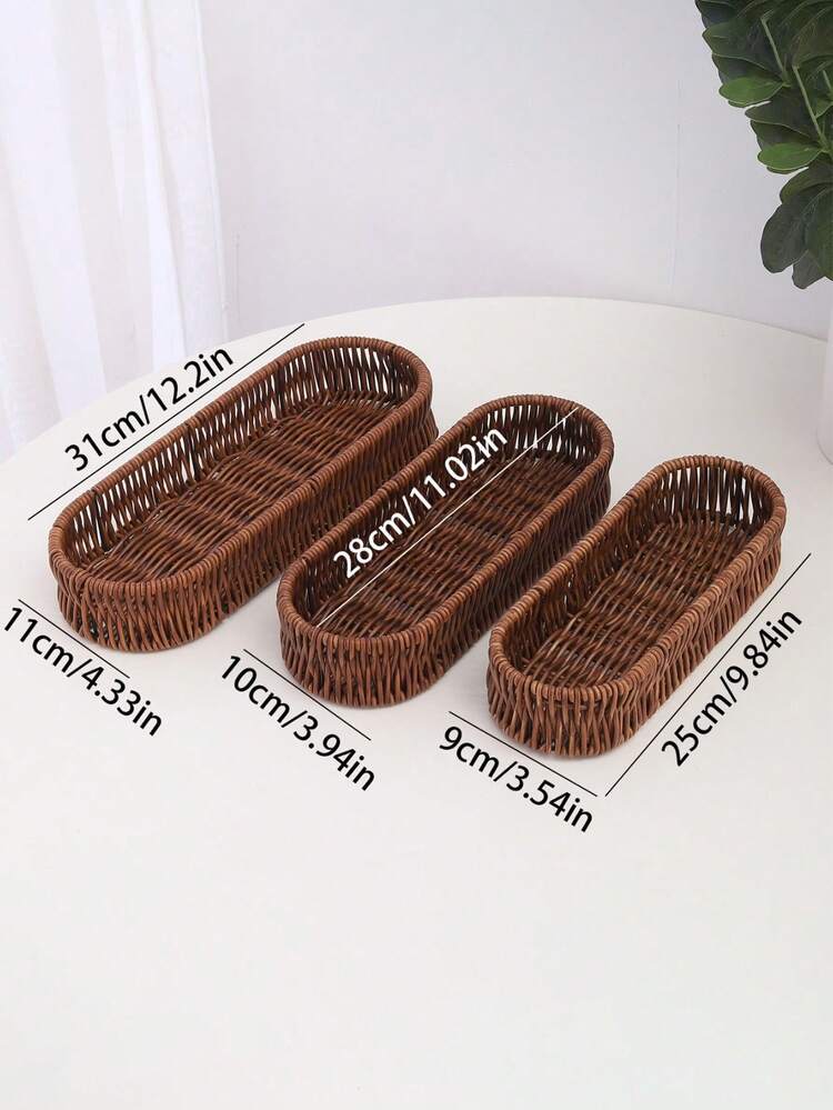 1 szt. Kosz do przechowywania z rattanu, 3 rozmiary kreatywnego przenośnego pojemnika do przechowywania łyżki i widelca, odpowiedniego do noży, widelców, łyżek, zastawy stołowej, narzędzi kosmetycznych, artykułów papierniczych do biura, wystroju sypialni, kosze do przechowywania trawy morskiej i rattanu Coastal Vibes, geometryczne metalowe kosze w stylu boho, naturalne doniczki do dekoracji domu na plaży, na powrót do szkoły - Wielokolorowe - Zobacz 14