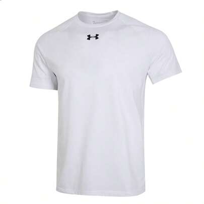 Under Armour 2026新款短袖透气T恤，针织面料，男士户外训练服，22500518-100