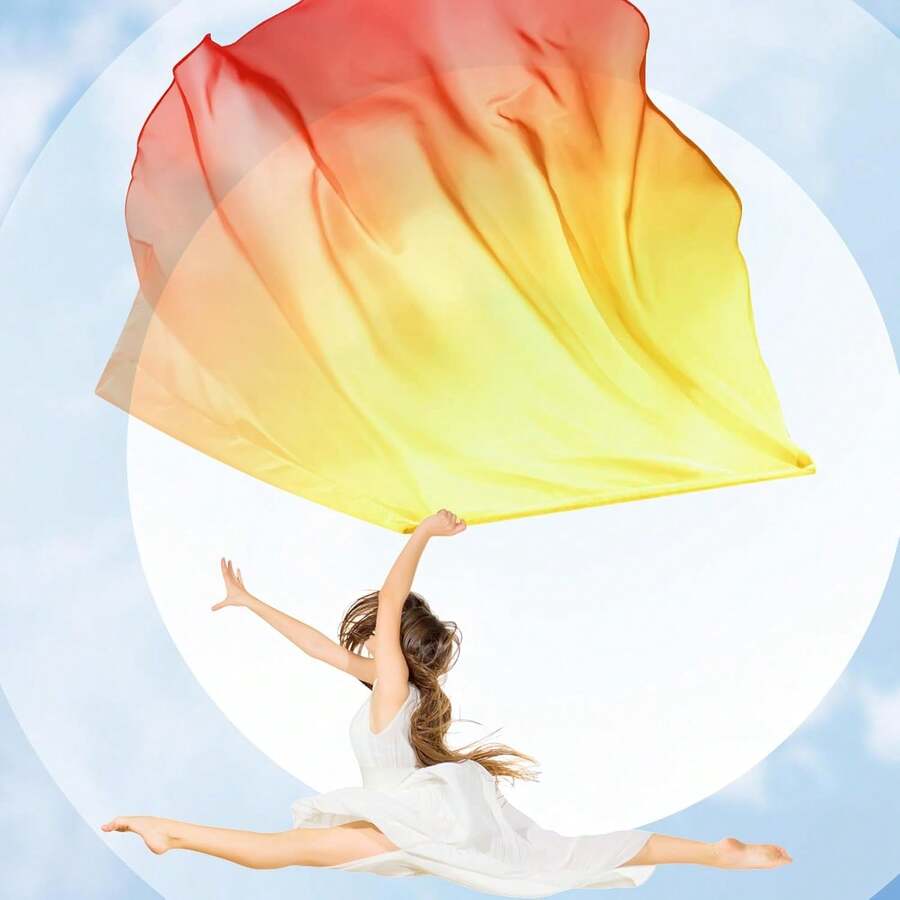 1 Cờ khiêu vũ nhiều màu, Cờ ca ngợi hình bán nguyệt, Đạo cụ biểu diễn của Nhà thờ Thiên chúa giáo, Đạo cụ lễ hội, Đạo cụ đệm sân khấu, Cờ cánh thiên thần