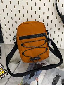 Umhängetasche für Herren im japanischen Arbeitsstil, lässige kleine Schultertasche für Jungen, neue kleine Schultertasche für Männer