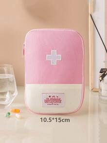 1 件便携式医药包，可爱迷你急救包，医疗应急收纳袋，适用于家庭、户外、露营、徒步旅行、旅行，有多种颜色和尺寸可供选择，返校旅行必备