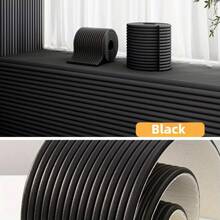 1 Roll Thick (1cm/0.39in) Wide Baby Proofing Wall Bumper Strips, Solid Color XPE Foam Material, Self-Adhesive Wall Sticker, Soft & Waterproof, Striped Grid Design For Anti-Collision, Suitable For Wall Corners, Window Sills, Bed Headboards, Everyday Use