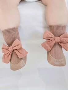 1 Pair 0-2 Years Old Cartoon Pattern Silicone Non-Slip Socks, Suitable For Toddlers, All Season - Multicolor - View 8