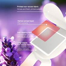 50片/30片/20片/1片装薰衣草蒸汽眼罩，缓解眼疲劳，改善睡眠质量，自发热睡眠眼罩，一次性温热眼罩，舒缓眼周肌肤，消除黑眼圈，恒温控制，超长加热 - 紫色 - 查看 5