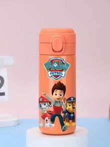 Paw Patrol 1 Pieza Botella de Agua Deportiva Aislada de Acero Inoxidable de PAW Patrol, Botella Fresca con Personajes de Dibujos Animados Lindos Ryder, Rubble, Chase, Skye, Rocky, Zuma de 14oz (420ml) para Actividades al Aire Libre, Campamento, Conducción, Regalo de Cumpleaños, Regalo de Navidad para Amantes del Fitness de Hombres y Mujeres