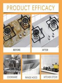 jakehoe Jakehoe Kitchen Foaming Cleaner, Effective Degreasing Foam Cleaner For Stove, Refrigerator And Home Cleaning. Versatile For Effectively Cleaning Cookware, Grill, Refrigerator And Other Equipment/Tools Of Oil Stains And Dust