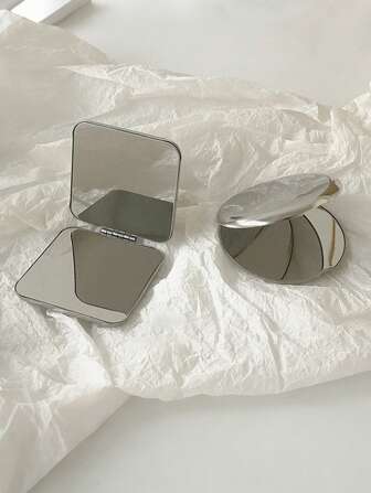Mini Mirror, Foldable Double-Sided Makeup Mirror, Stainless Steel Mini Mirror, Portable, For Girls And Students To Carry With Them. Makeup Mirror, Anti Fall, Suitable For Shopping, Student Dormitories, Travel, Portable Carrying,Makeup,Cheap,Room Decor,Vanity,Travel,Bedroom,Makeup Accessories,Mirror,Vanity Mirror,Mini Mirror,Compact Mirror,Mirror Small,Hand Mirror,Cheap,Stocking Stuffers,Makeup,Makeup Tools,Cheap Stuff,Gifts,Gifts For Women,Christmas Gifts