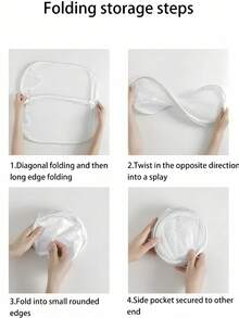 Cesta grande de malla para ropa sucia, organizador de ropa plegable, bolsa de almacenamiento multifuncional perfecta para el hogar - Multicolor - Ver 3