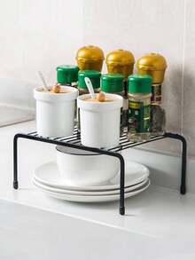 1pc Iron Storage Rack - Black - View 4