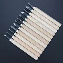 12pcs Professional Wood Carving Chisel Set - Handtools For Fine Carving And Woodworking, Made Of Durable Material