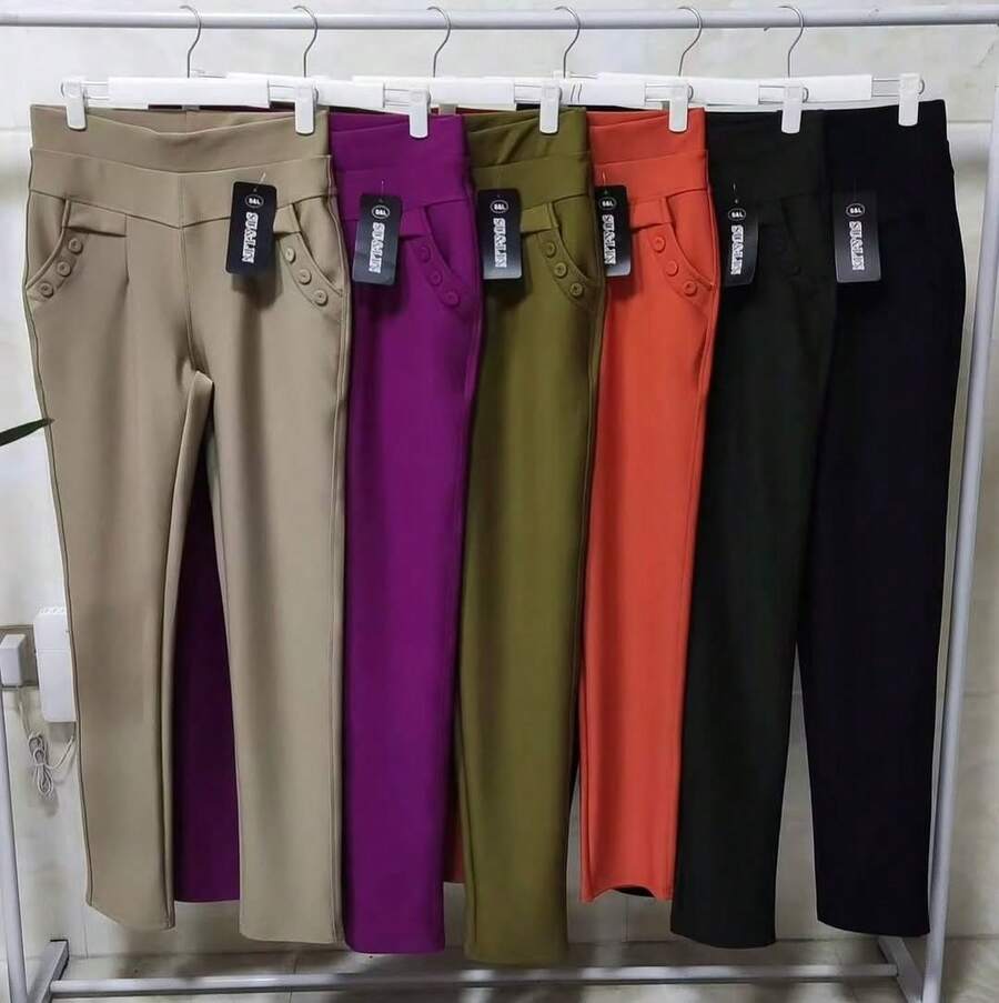 Women's Riding Pants – Vibrant And Elegant Colors To Rock Any Style! - Army Green - View 1