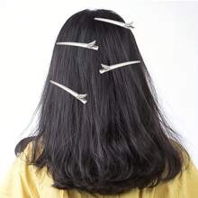 24个鳄鱼夹，1.8英寸单爪发夹，适用于发型设计、染发，银色，爪夹，发爪，发夹，发卡 - 大號髮夾9CM - 查看 11