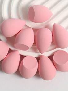 12 قطعة، إسفنجات تجميل لخلط الأساس، مناسبة للسوائل والكريمات والبودرة، متعددة الألوان، خالية من اللاتكس للخلط الرطب والجاف لأساس المكياج والكريمات، إسفنجات مكياج من البولي يوريثان الماص، مناسبة لأساس السوائل والكريمات والبودرة، مناسبة لجميع أنواع البشرة