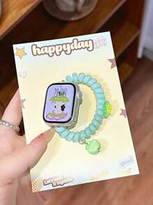 Colorful Dopamine Elastic Phone Coil Strap Compatible With Apple Watch Watch 10/9/8/7/6/Ultra/SE, Fits 38/40/41/42/44/45/49mm, Compatible With Apple Watch Ultra/SE/8/7/6/5/4/3/2/1