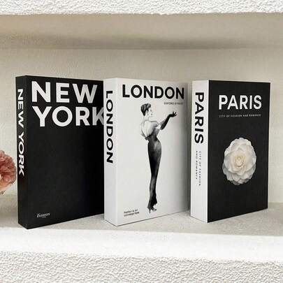 3pcs/1pc Foldable Fake Books, Decorative Books, Fashion Books With International City Names. Fashionable Home Decor, Suitable For Various Scenes (Room Decor, Home Decor, Bedroom Decor, Living Room Decor, Office Decor, Bathroom Decor, Desktop Decor, TV Cabinet, Lobby, Bookshelf). Great For Holiday Gifts.