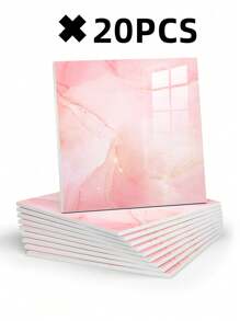 10/20片装大理石纹自粘防水淋浴墙板，自粘防溅瓷砖，PVC墙板，适用于浴室、厨房和客厅 - 11.8英寸 x 11.8英寸淋浴瓷砖