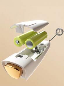 奶泡器、强力手持奶泡器、迷你奶泡器、咖啡搅拌器、适用于咖啡、拿铁、卡布奇诺、抹茶、热巧克力的不锈钢饮料搅拌机、便携式奶泡机、电动无线搅拌机迷你咖啡机 - 多色-stk08 - 查看 6