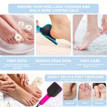 U-Shaped Double-Sided Foot File, U-Shaped Design Fits Heel Area Better, Effectively Removes Dead Skin, Makes Feet Smooth And Moisturized
