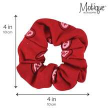 Bandana Scrunchies Cotton Hair Bobble - Set Of 2 (Red)Valentine's Day JL70 - White - View 5