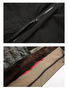 新款秋冬男士户外徒步石墨烯加厚防水保暖可拆卸连帽抓绒外套，滑雪