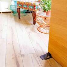 Multi-Function Door Stopper Ty Protector Creative Door Open Wedge Shaped Holder  Floor Door Stopper - Fashion Blue - View 5