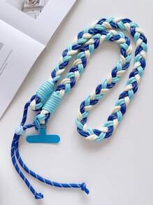 1 قطعة سير هاتف طويل قابل للتعديل مضفر ب- 6 خيوط، سير هاتف متين للحمل عبر الجسم