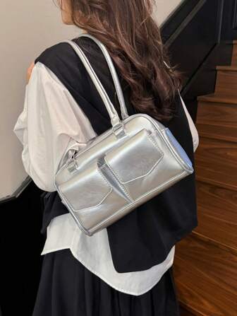 Bolso de bolos de nicho coreano para mujer, nuevo estilo de moda retro Y2K para llevar debajo del brazo