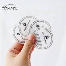 KANOVINO 35pcs/60pcs Candle Dust Paper, Candle Protective Film, Effectively Prevents Candle Dust, Dust Paper Printing Is Clear/Easy To Operate, Dust Paper Is Suitable For 6 Cm A Candle With A Diameter.