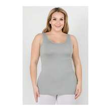 Yelete Comfortable Plus Size Tank Tops For Women - 灰色 - 查看 8