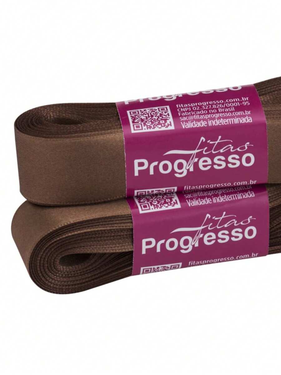 Satin Ribbon 22mm Wide In 10m Pieces. - BROWN (COLOR 391) - View 1