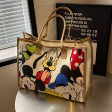 1PC  Tote Bag Donald Duck Shoulder Bag Large Size Large Shoulder Bag Women's Tote Bag  Donald Duck Style