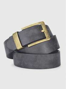 1 buc Curea din piele PU de înaltă calitate pentru bărbați, cu cataramă metalică retro, curea pentru agrement, curea de afaceri, accesoriu la modă pentru bărbați, curea de designer, mărime mare, pentru cadouri ideale