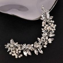 1 Stück elegantes Kristall-Haarband für Frauen, handgefertigtes luxuriöses Party-Hochsteckfrisur-Accessoire, Braut-Hochzeitskrone, Prinzessinnen-Geburtstagsgeschenk, Valentinstag-Accessoire - mehrfarbig - Übersicht 3
