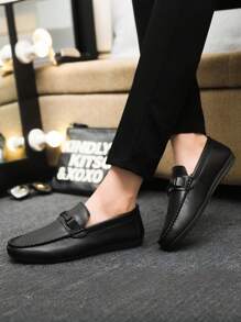 Herren Mode Business Anzugschuhe, bequeme Lederschuhe mit weicher Sohle, Slip-On Loafer (Produkt fällt klein aus, empfehlen Sie eine Nummer größer zu bestellen)