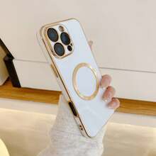 奢华电镀磁吸手机壳，防摔高端保护套，带防尘孔，加厚豪华设计，兼容三星 Galaxy S24 Ultra/S24 Plus/S24/S23 Ultra/S23 Plus/S23/S22 Ultra/S22 Plus/S22/S21 Ultra/S21 Plus/S21 FE/S23 FE/S20 Ultra/S20 Plus/S20 FE，兼容 OPPO A5x/C1 2 3 4 5 6 7 8 9/9 8 7 6 5 4 3 2 1，兼容 OPPO A1 2 3 4 5 6 7 8 9 9 8 7 6 5 4 3 2 1，防水防震防刮。 - 白色 - 查看 4