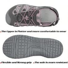 Hiking Women Closed Toe, Waterproof Hiking, For Summer Comfortable - 粉紅色徒步涼鞋 - 查看 4