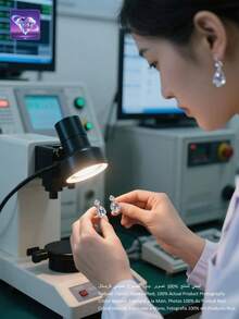 A Pair Of [2025 Fashion New Products] These Exquisite Earrings Take The Timeless Heart Motif As Their Centerpiece, Seamlessly Blending Romance And Sophistication. Crafted From 925 Sterling Silver, The Pendant Features A Delicately Designed Heart Shape, Adorned At Its Center With A Natural Blue Crystal-Its Deep, Oceanic Hue Evoking A Sense Of Boundless Wonder And Natural Energy. - Baby Blue - View 9