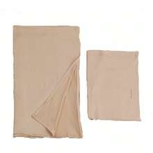 2pcs Set: Jersey Hijab & Underscarf Set, Solid Color Soft Breathable Modal Fabric, 1 Simple Tube Cap Hijab + 1 Lightweight Modal Hijab Scarf, Suitable For Daily Modest Covering - Dark Green - View 8