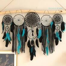 1 Set Bohemian Dream Catcher Wall Hanging, European Style Home Decor, Handmade Feather Dream Catcher, Universal Room Decoration, Holiday Gift